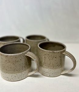 Speckled White & Gray Layered Mug