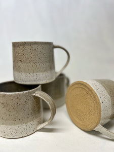 Speckled White & Gray Layered Mug