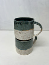 Load image into Gallery viewer, Speckled White &amp; Blue Layered Mug